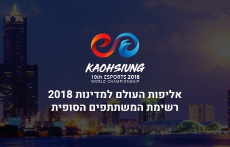 רשימת המשתתפים הסופית באליפות העולם למדינות